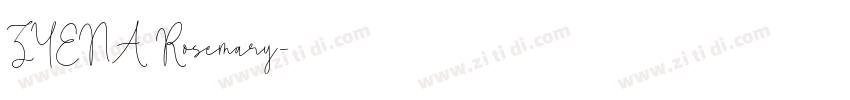 ZYENA Rosemary字体转换